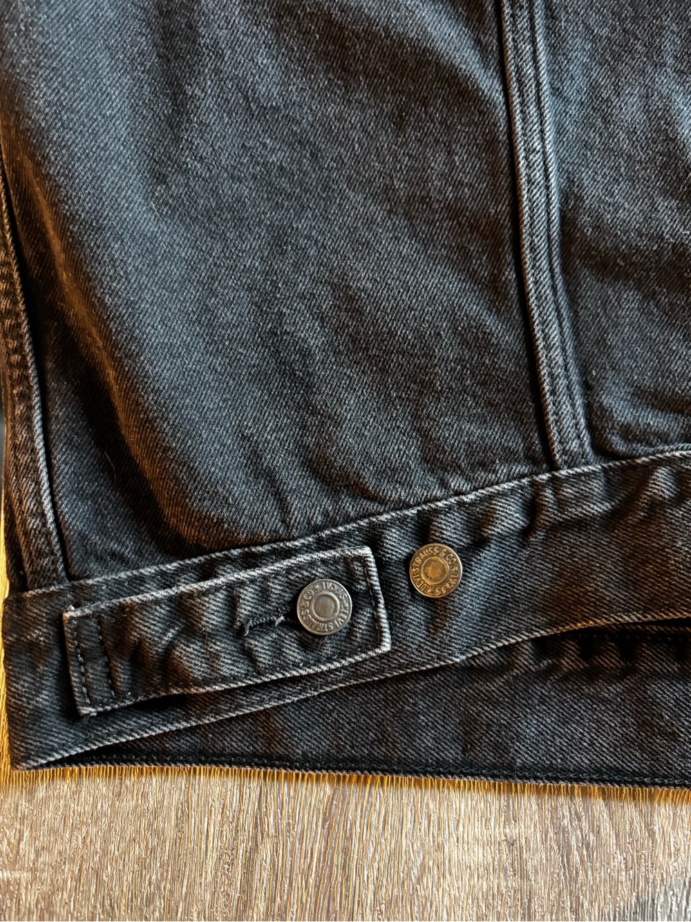 Levi's Black Cotton Denim Shirt Jacket - Picture 8 of 11